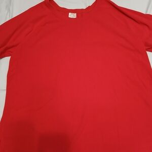 Danskin Red Long Sleeve Fleece Shirt